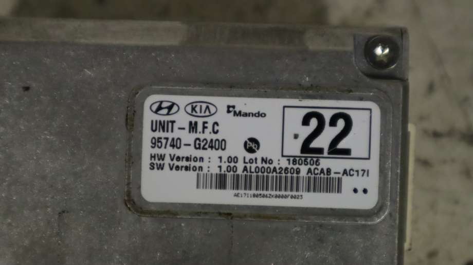 Kamera til Hyundai Ioniq Electric 2016-2019 (Fase 1)  (HYUNDAI|95740G 2400|)