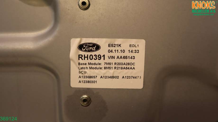 Ruteheis til Ford Kuga 2008-2012 (Type I)  (FORD|1738646|)