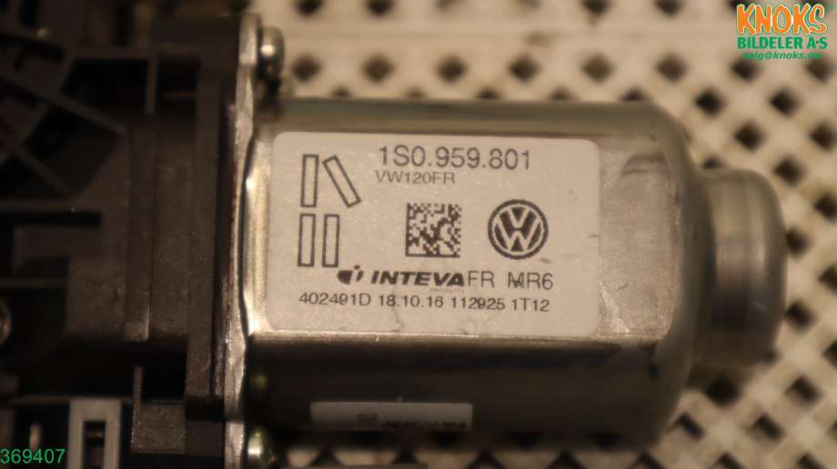 Ruteheis høyre foran til VW E-Up 2013-2019 (VOLKSWAGEN|1S0 959 801|)