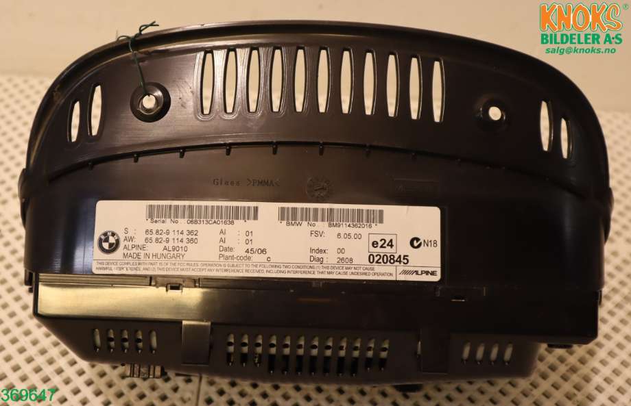 Instrument kjørecomputer til BMW 3-Serie 2005-2011 (E90/E91/E92/E93) (E90/E91/E92/E93) (65 82 9 193 757|)