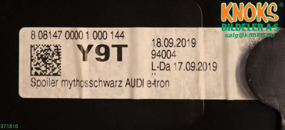 Spoiler bakluke til Audi e-tron 2018-->> (AUDI|4KE 827 933|)