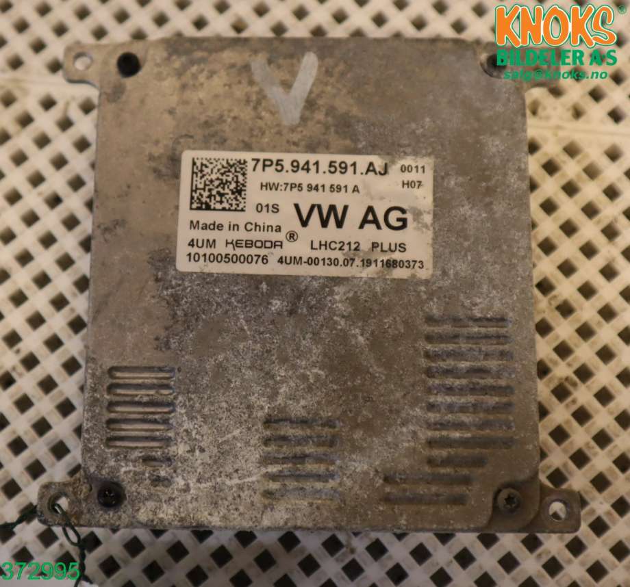 Styreenhet xenon/ballast til VW e-Golf 2017-2020 (Fase 2)  (VOLKSWAGEN|7P5 941 591 AJ|)