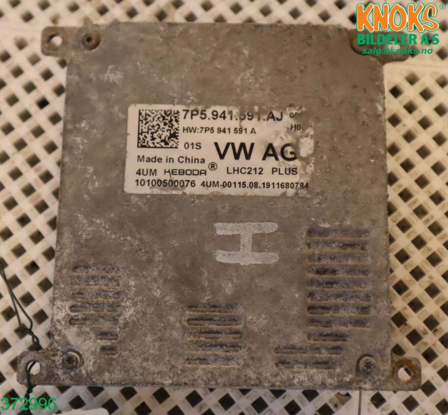 Styreenhet xenon/ballast til VW e-Golf 2017-2020 (Fase 2) (VOLKSWAGEN|7P5 941 591 AJ|)