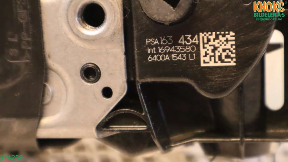 Låsekasse venstre foran til Peugeot Partner 2019-->> (Type III)  (PEUGEOT|98 163 434 80|)