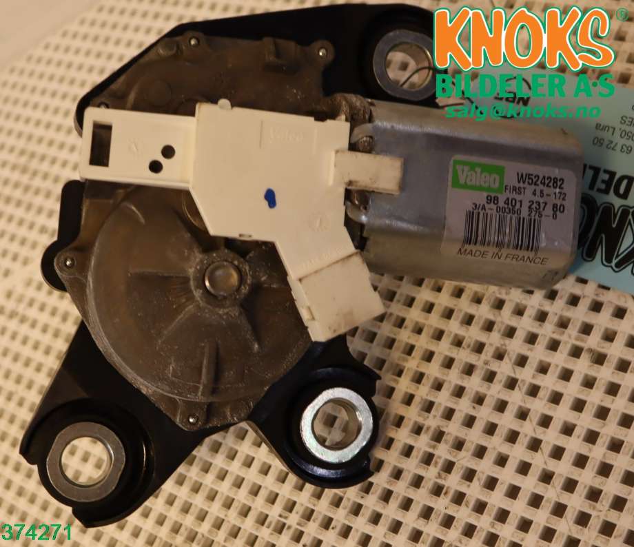 Viskermotor bakrute til Peugeot Partner 2019-->> (Type III) (PEUGEOT|6405 LP|98 401 237 80|)