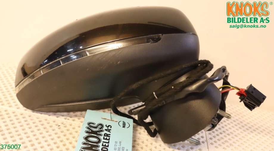 Speil høyre til Audi A1 2010-2014 (Type I, Fase 1)  (AUDI|8X1 857 410 K|)