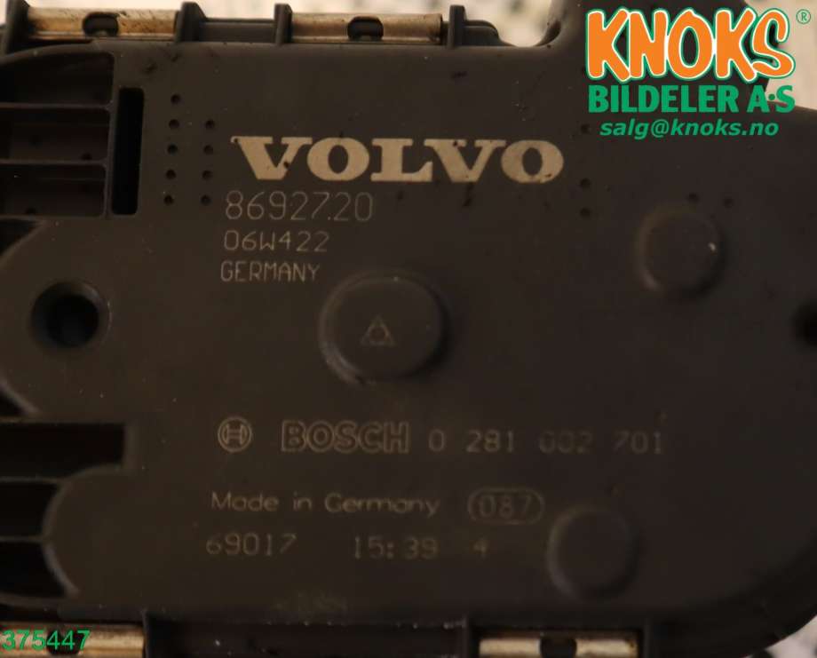 Spjeldhus til Volvo XC90 2007-2014 (Type I, Fase 2)  (VOLVO|31216665|)