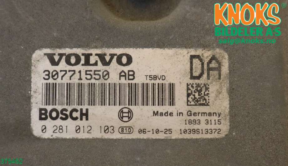 Styreenhet motor til Volvo XC90 2007-2014 (Type I, Fase 2)  (VOLVO|36002593|)