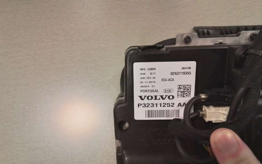 Instrumentpanel til Volvo V60 / V60 CC 2018-->> (Type II)  (VOLVO|36051310|)