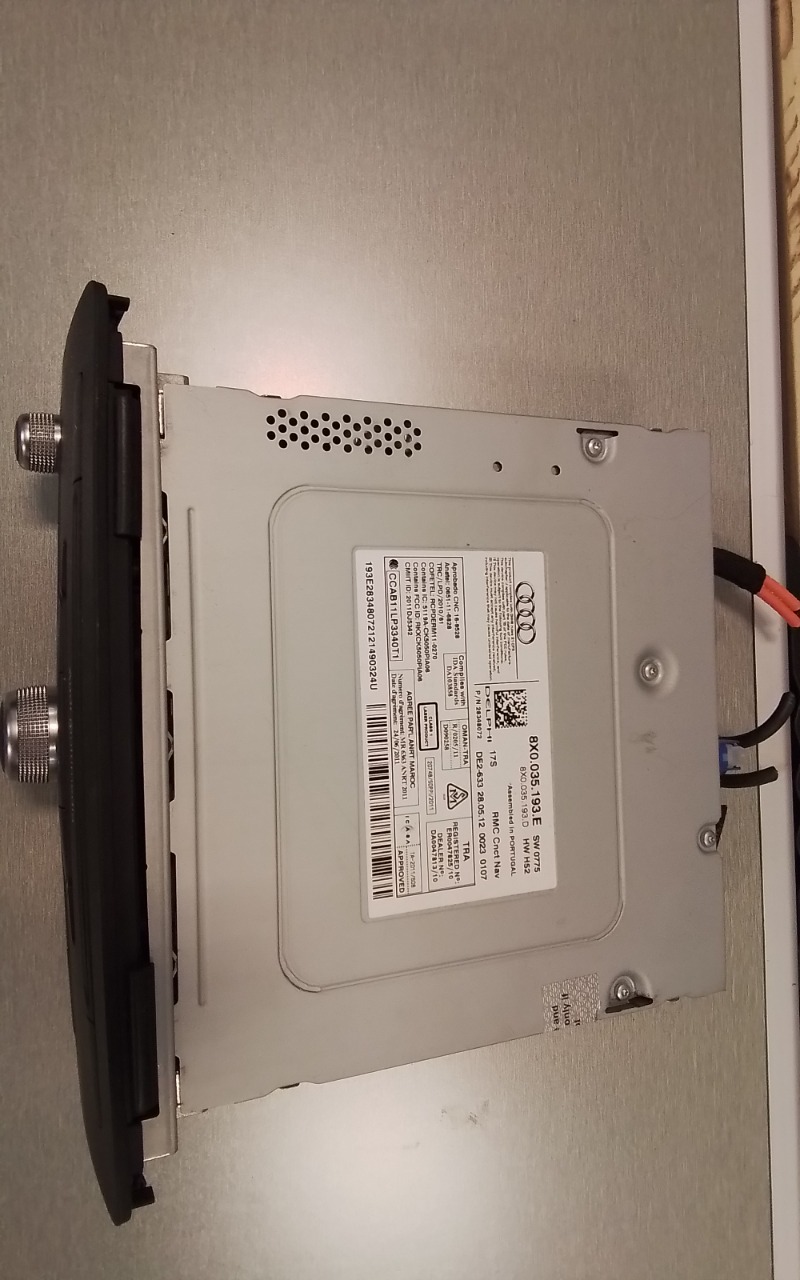 Bilstereo til Audi A1 2010-2014 (Type I, Fase 1)  (AUDI|8X0 035 193 F|8X0 035 193 FX|)