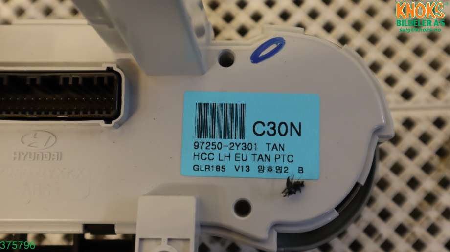 Varmeapparat betjening til Hyundai Ix35 2010-2015  (HYUNDAI|97250 2Y301TAN|)