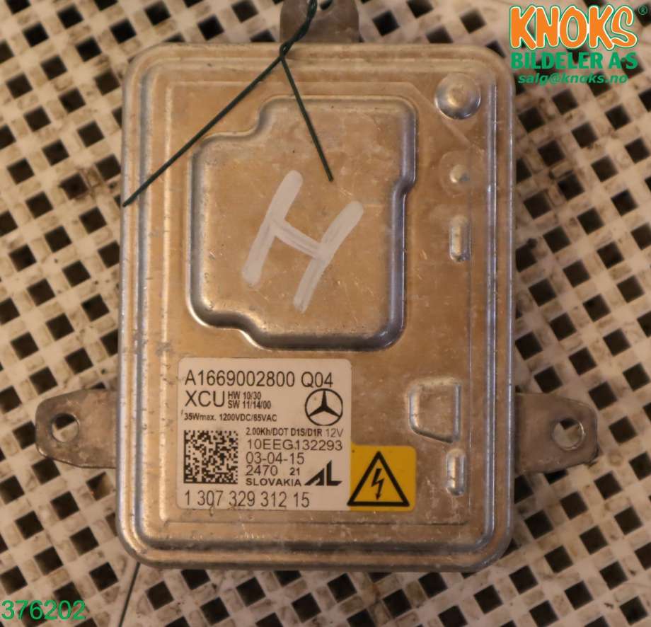 Styreenhet xenon/ballast til Mercedes B-Klasse 2011-2018 (W246) (W246) (MERCEDES|A 166 900 28 00|)
