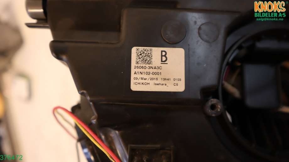 Frontlykt venstre xenon til Nissan Leaf 2011-2017 (Type I)  (NISSAN|260603NA3B|)
