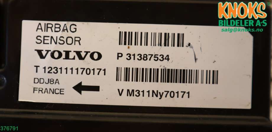 Airbag elektronikk til Volvo V40 2012-2019  (32221578|)