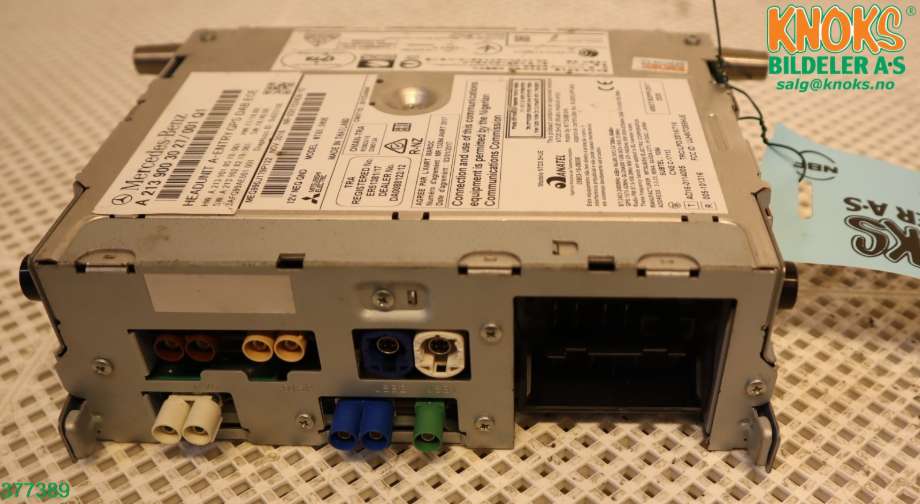 Bilstereo til Mercedes E-Klasse 2016-2023 (W213) (W213) (MERCEDES|A 213 900 93 29|)