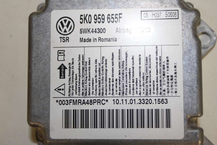 Airbag elektronikk til VW Golf, Plus/Cross 2009-2013 (Fase 2)  (VOLKSWAGEN|5K0 959 655 F|)