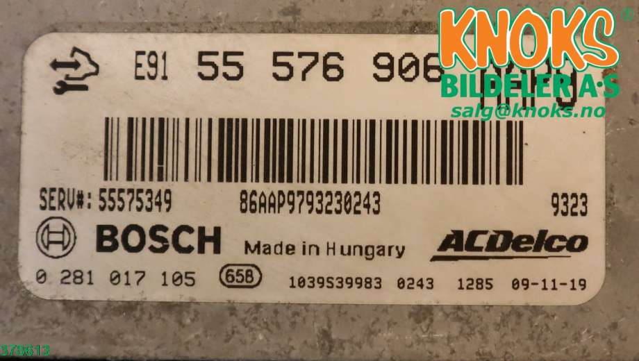 Styreenhet motor til Opel Insignia A 2009-2014  (OPEL|12692200|)