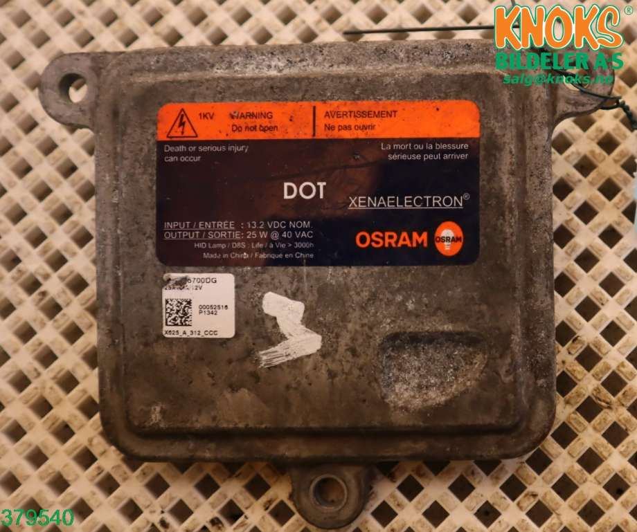 Styreenhet xenon/ballast til Tesla Model S 2013-2016 (Fase 1)  (TESLA||A70525700DG)