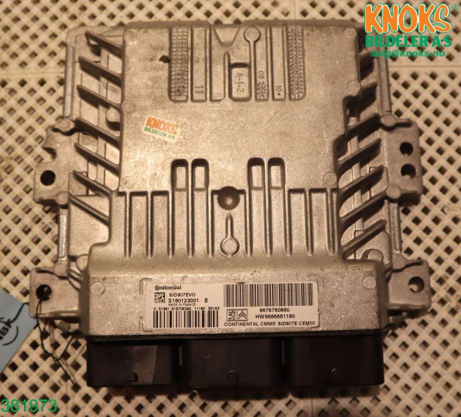 Styreenhet motor til Peugeot 508 2011-2014 (Type I, Fase 1) (PEUGEOT|1944 K8|)