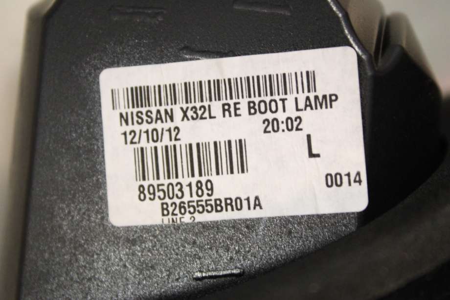 Baklykt venstre indre til Nissan Qashqai 2010-2014 (Type I, Fase 2) (NISSAN|26555BR01A|)