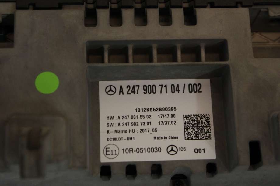 Instrument kjørecomputer til Mercedes A-Klasse 2018-->> (W177) (W177) (MERCEDES|A 247 900 71 04|A 247 900 82 11|)