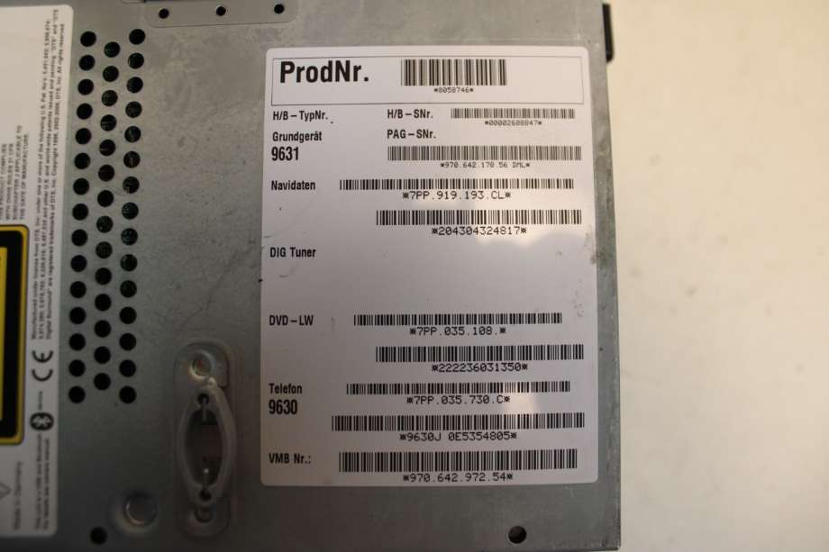 Instrument kjørecomputer til Porsche Panamera 2009-2017 (Type I) (970) (970) (PORSCHE|970 642 972 KX|)