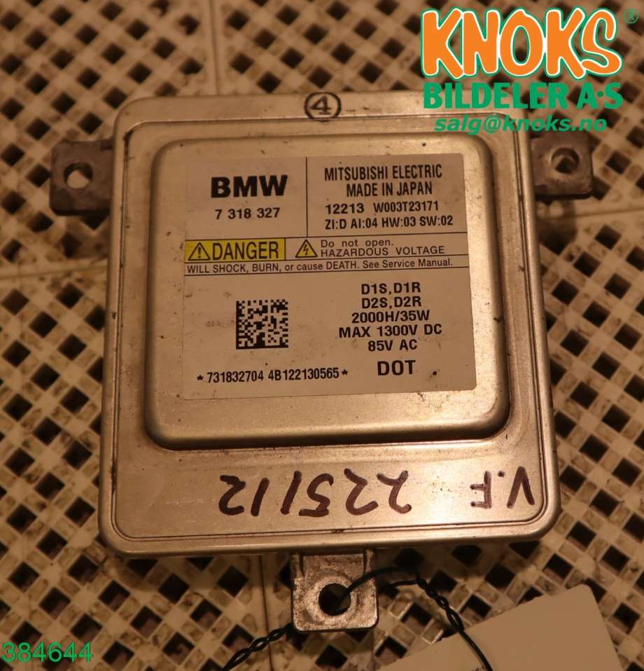 Styreenhet xenon/ballast til BMW 5-Serie 2010-2017 (F10/F11) (F10/F11) (BMW|63 11 7 318 327|)