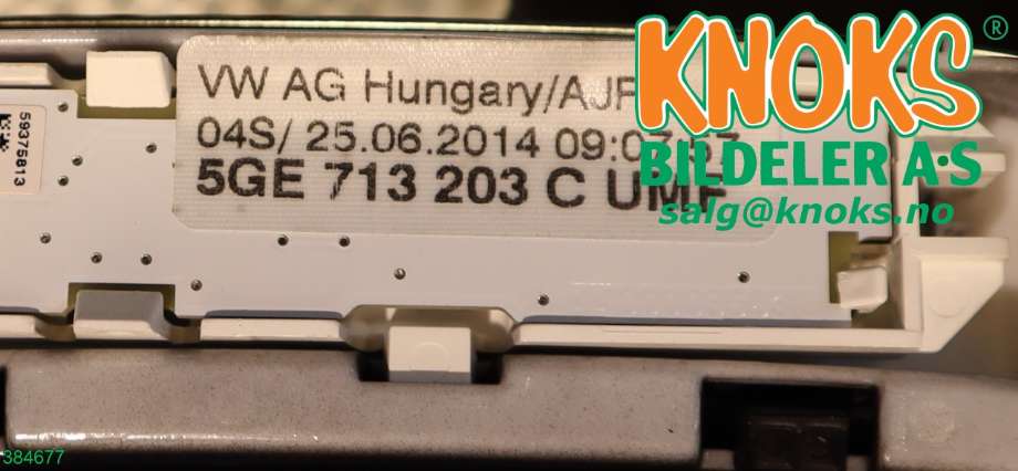 Diverse deler til VW e-Golf 2014-2017 (Fase 1)  (VOLKSWAGEN|5GE 713 203 C|)