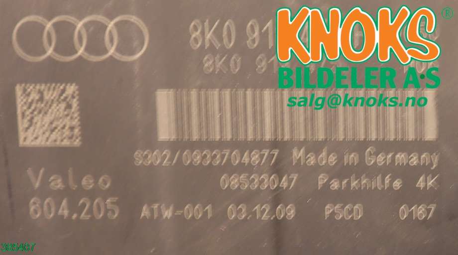 Styreenhet parkering til Audi A4, Allroad 2009-2016 (Type I) (B8) (B8) (8K0 919 475 T|)