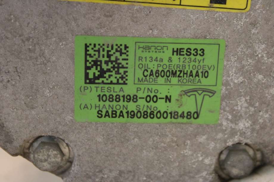 Aircondition kompressor til Tesla Model 3 2018-2023 (Fase 1) (TESLA|1088198-00-N|)