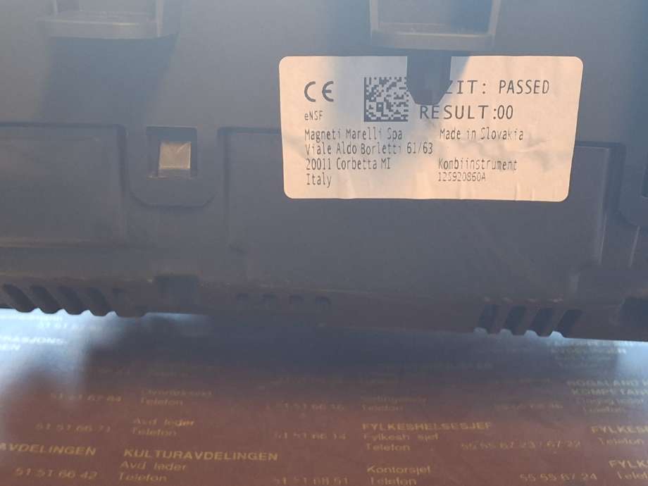 Instrumentpanel til Seat Mii electric 2019-->> (SEAT|12S 920 860 A|)