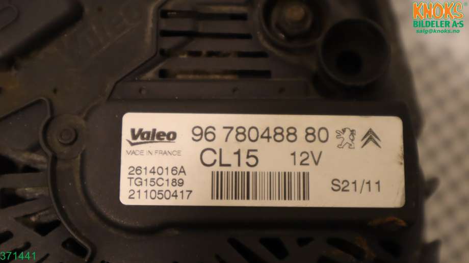 Dynamo til Citroën C3 2010-2016 (Type II)  (CITROEN|5705 KV|)