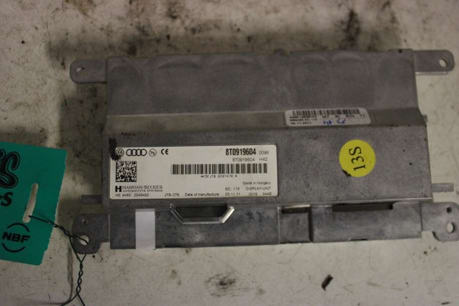 Instrument kjørecomputer til Audi A5 2007-2016 (Type I)  (AUDI|8T0 919 604 A|)
