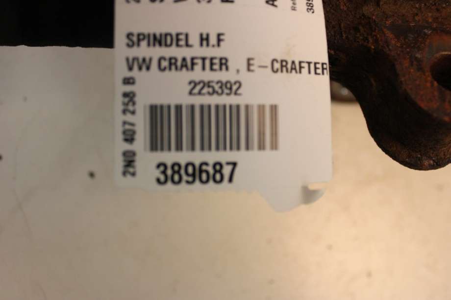Hjulspindel venstre foran til VW Crafter 2016-->> (Type II)  (VOLKSWAGEN|2N0 407 257 B|)