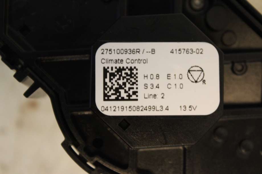 Varmeapparat betjening til Renault Zoe 2013-2019 (Fase 1) (RENAULT|275100936R|)