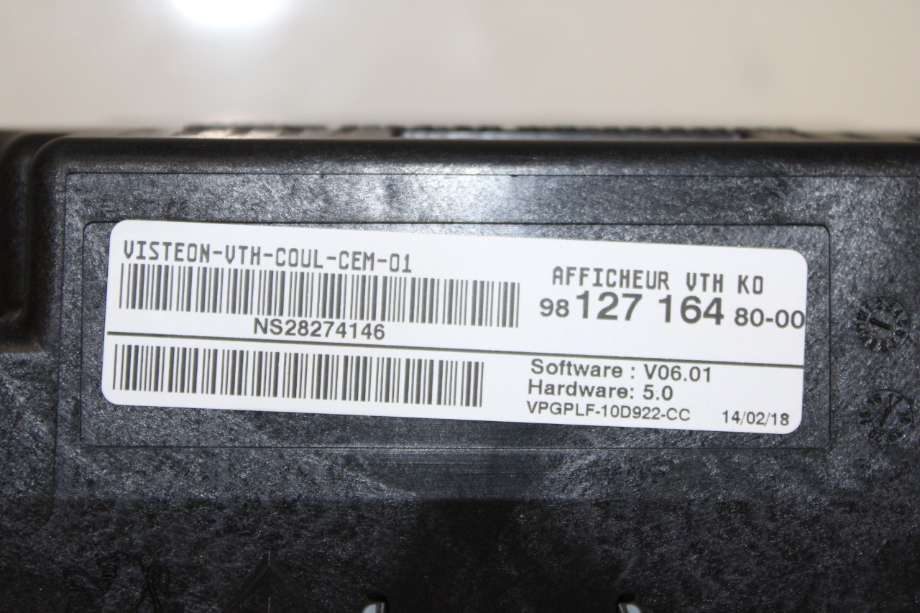 Multimedia display (MCU - Media Controller Unit) til Peugeot Expert 2016-->> (Type III)  (PEUGEOT|98 250 014 80|98 127 164 80|)