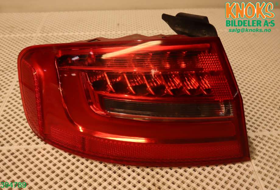 Baklykt venstre til Audi A4, 2007-2014 (Type IV) (B8) (B8) (AUDI|8K5 945 095 AC)