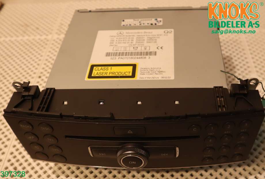 Bilstereo til Mercedes C-Klasse 2007-2011 (Fase 1) (W204) (W204) (MERCEDES|A 204 870 55 90|)