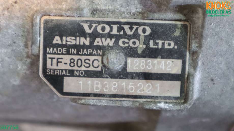 Girkasse automat til Volvo V60 2010-2013 (Type I, Fase 1)  (VOLVO|36050937|)