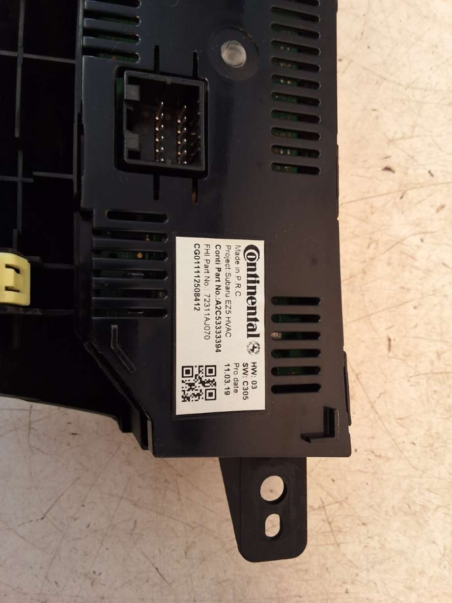 Varmeapparat betjening til Subaru Outback 2009-2014 (Type IV)  (SUBARU|72311AJ070|)