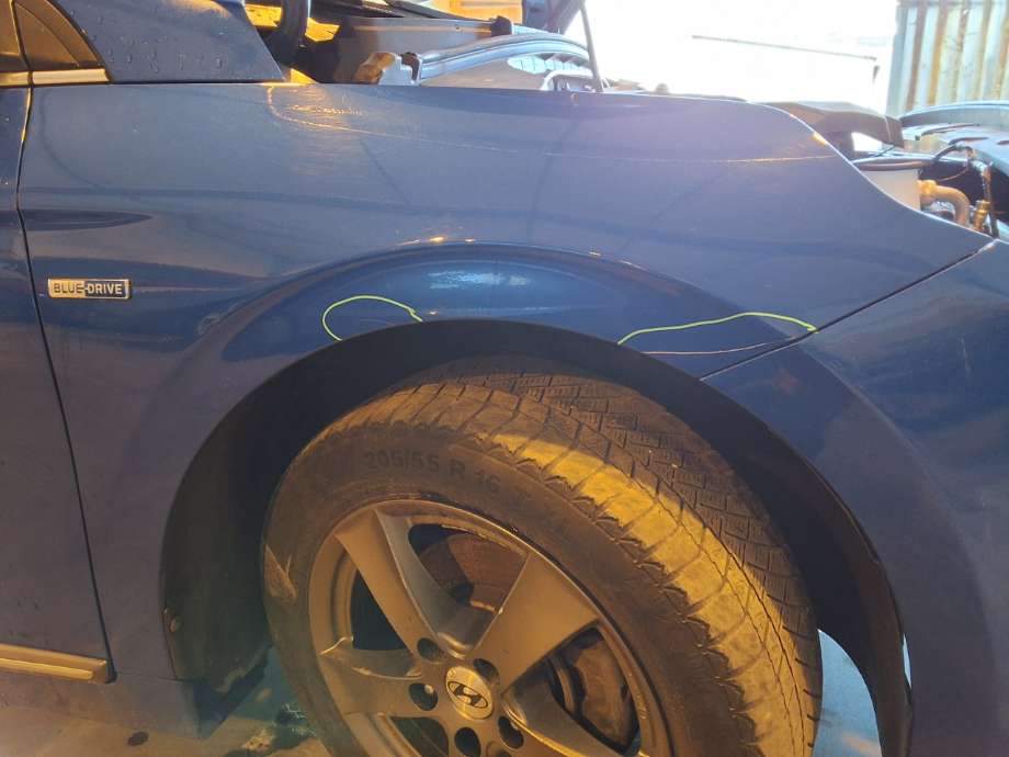 Skjerm høyre foran til Hyundai Ioniq Electric, 2016-2019 (Fase 1) (HYUNDAI|)