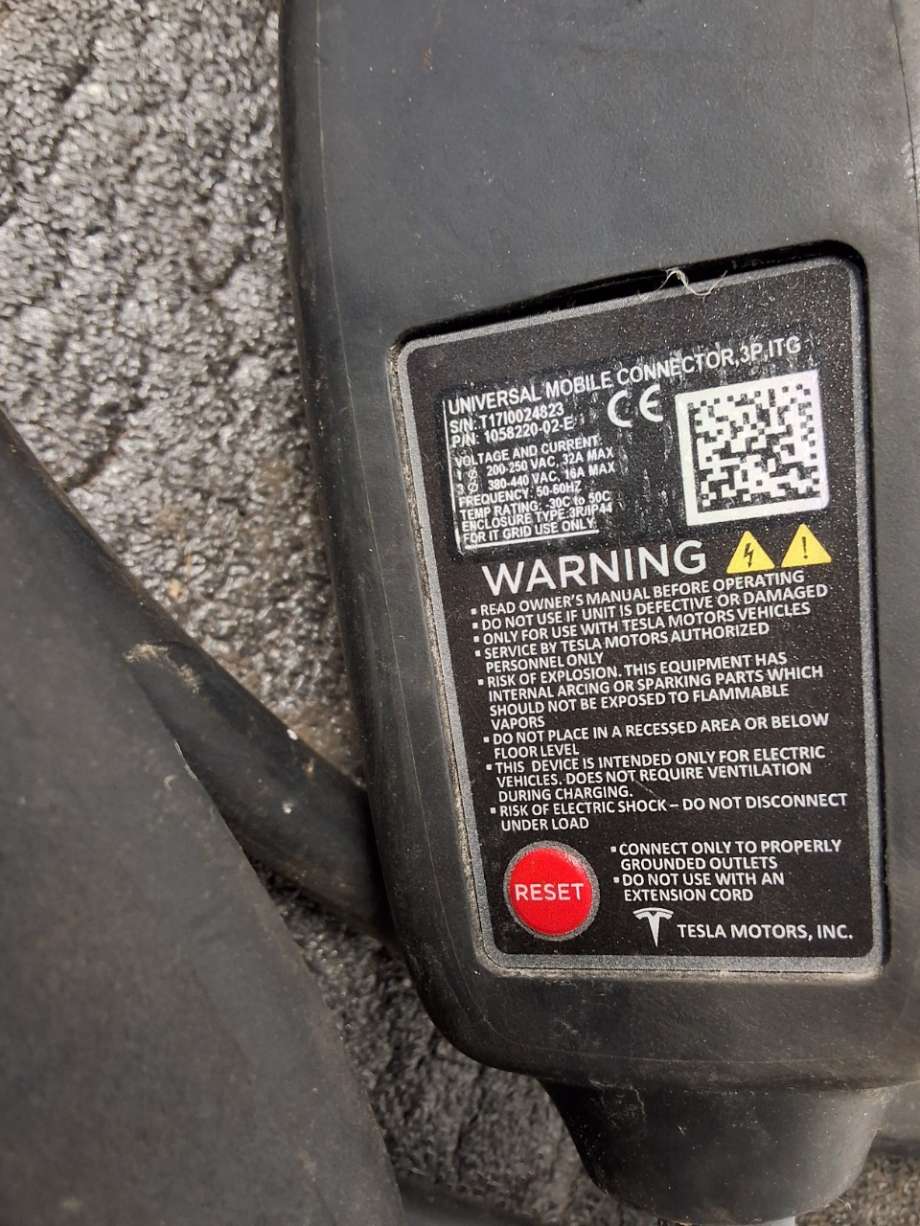 Batterilader kabel til Tesla Model X 2016-->> (TESLA|)