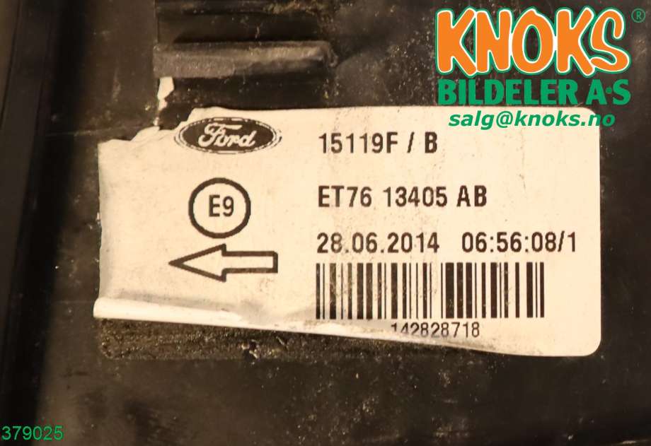 Baklykt venstre til Ford Transit Courier 2014-2018 (Type I, Fase 1)  (FORD|2069626|)