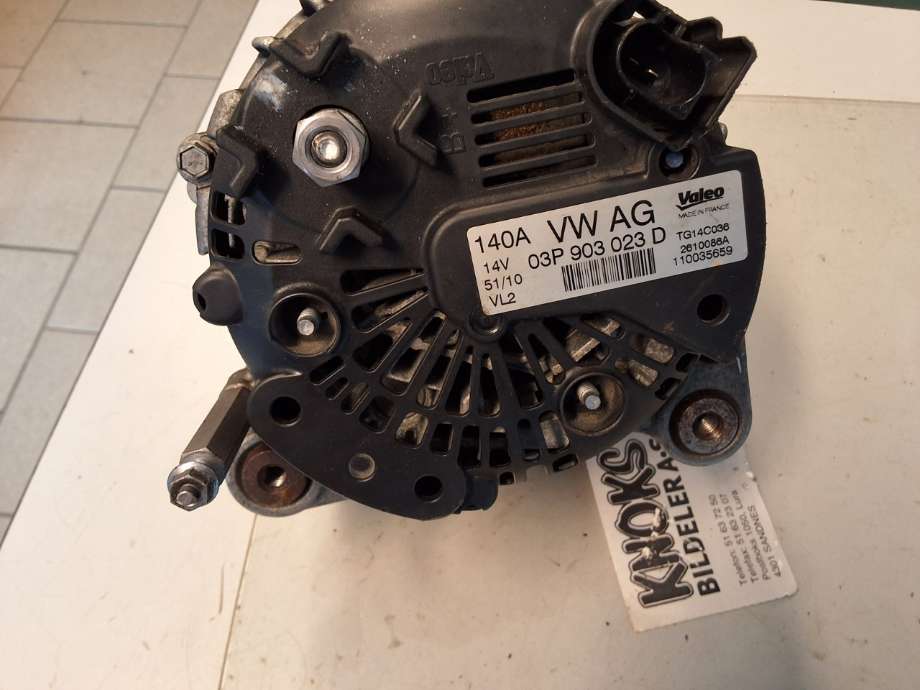 Dynamo til VW Polo 2009-2014 (Type V, Fase 1)  (VOLKSWAGEN|03P 903 023 D|)