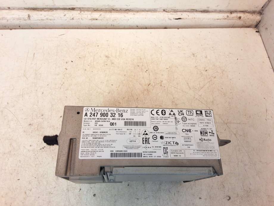 Bilstereo til Mercedes EQB 2022-->>  (MERCEDES|A 247 900 75 14|A 247 900 32 16|)