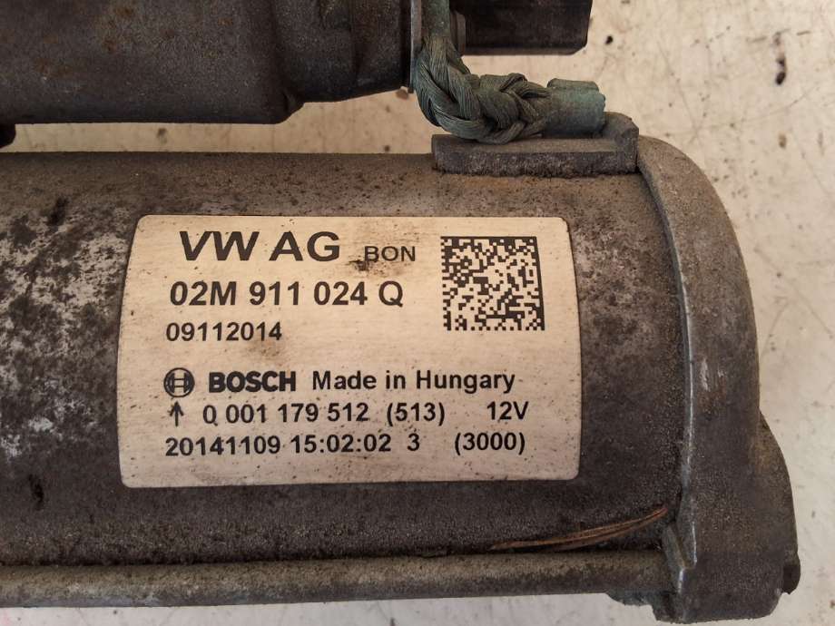 Starter til VW Polo 2014-2017 (Type V, Fase 2)  (VOLKSWAGEN|02M 911 021 G|)