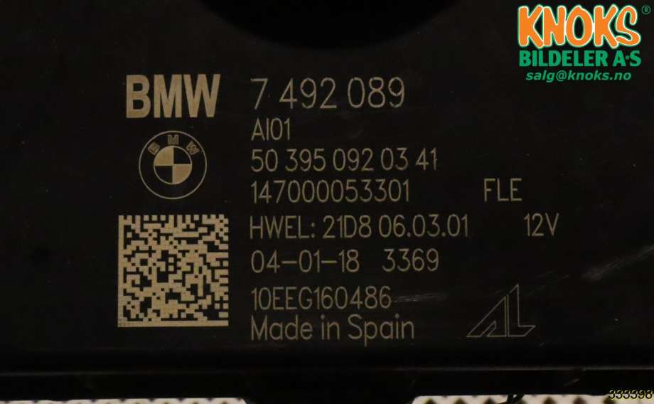 Styreenhet xenon/ballast til BMW 2-Serie 2014-2021 (F22/F23) (F22/F23) (BMW|63 11 7 492 089|)