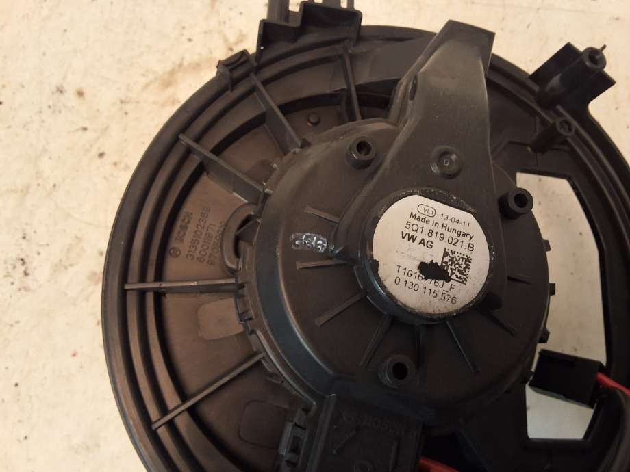 Varmeapparat motor til Audi A3 2012-2016 (Type III, Fase 1) (AUDI|5Q1 819 021 H|5Q1 819 021 B|)