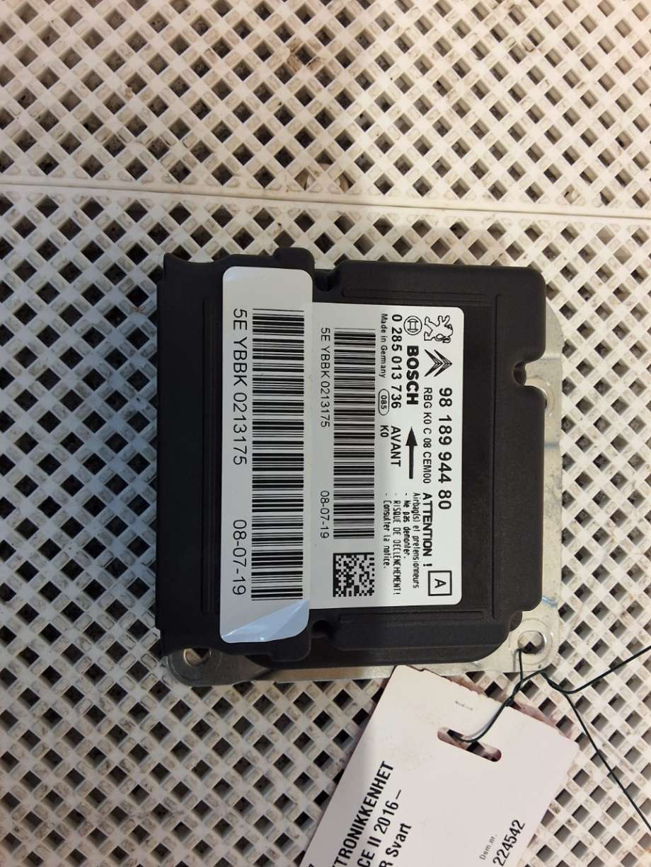 Airbag elektronikk til Toyota Proace 2016-->> (Type II) (TOYOTA|SU001A5317||9818994480)