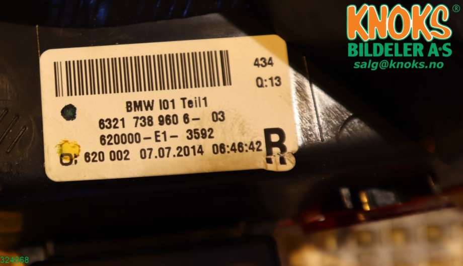 Baklykt høyre til BMW i3 2013-2022  (63217304044|)
